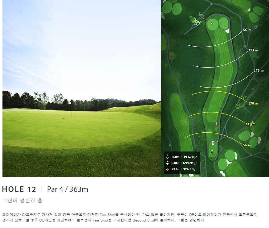 플라자 컨트리클럽 타이거코스 12