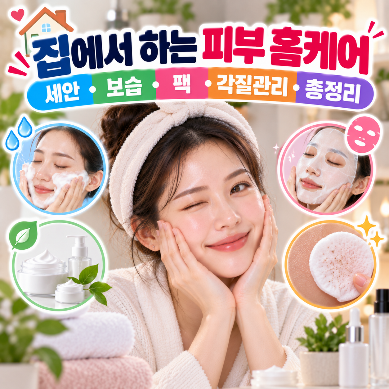 집에서 하는 피부 홈케어