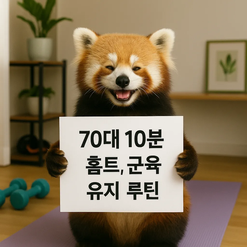 70대 근육 유지하는 매일 10분 홈트 루틴, 따라만 해도 효과