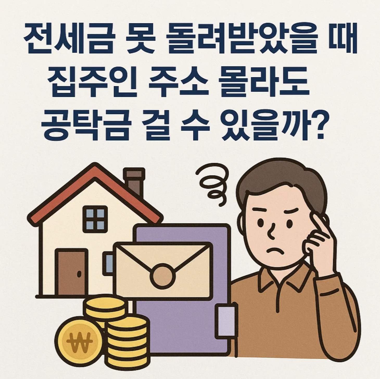 전세금 못 돌려받았을 때, 집주인 주소 몰라도 공탁금 걸 수 있을까?