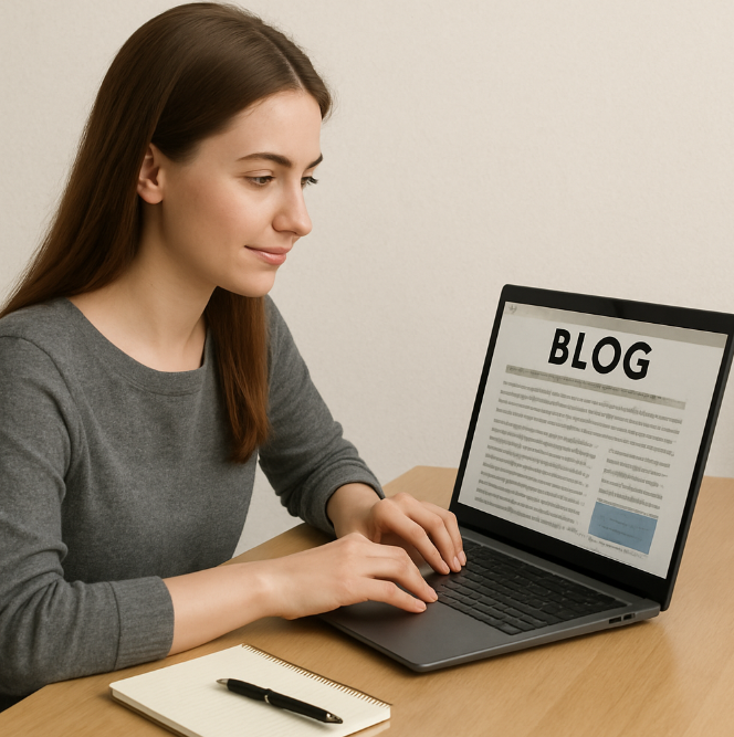 블로그 화면입니다