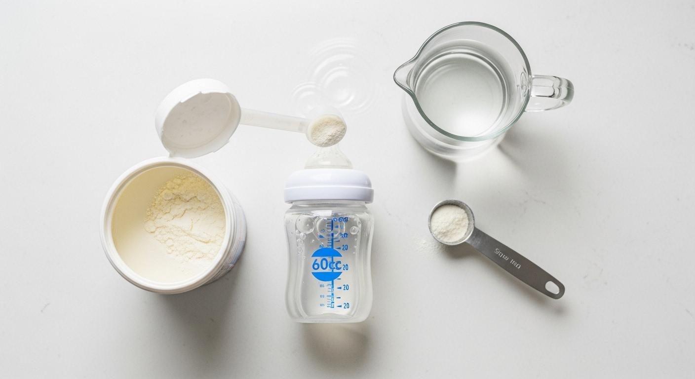 분유 60cc타는법