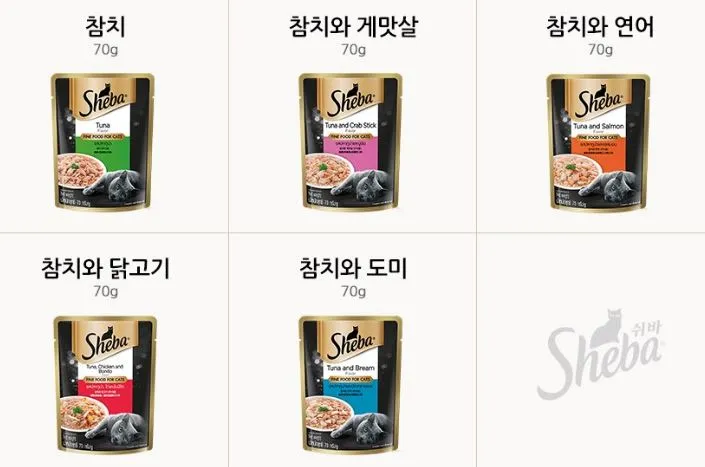 고양이-습식사료-추천-쉬바-70g-파우치-종류