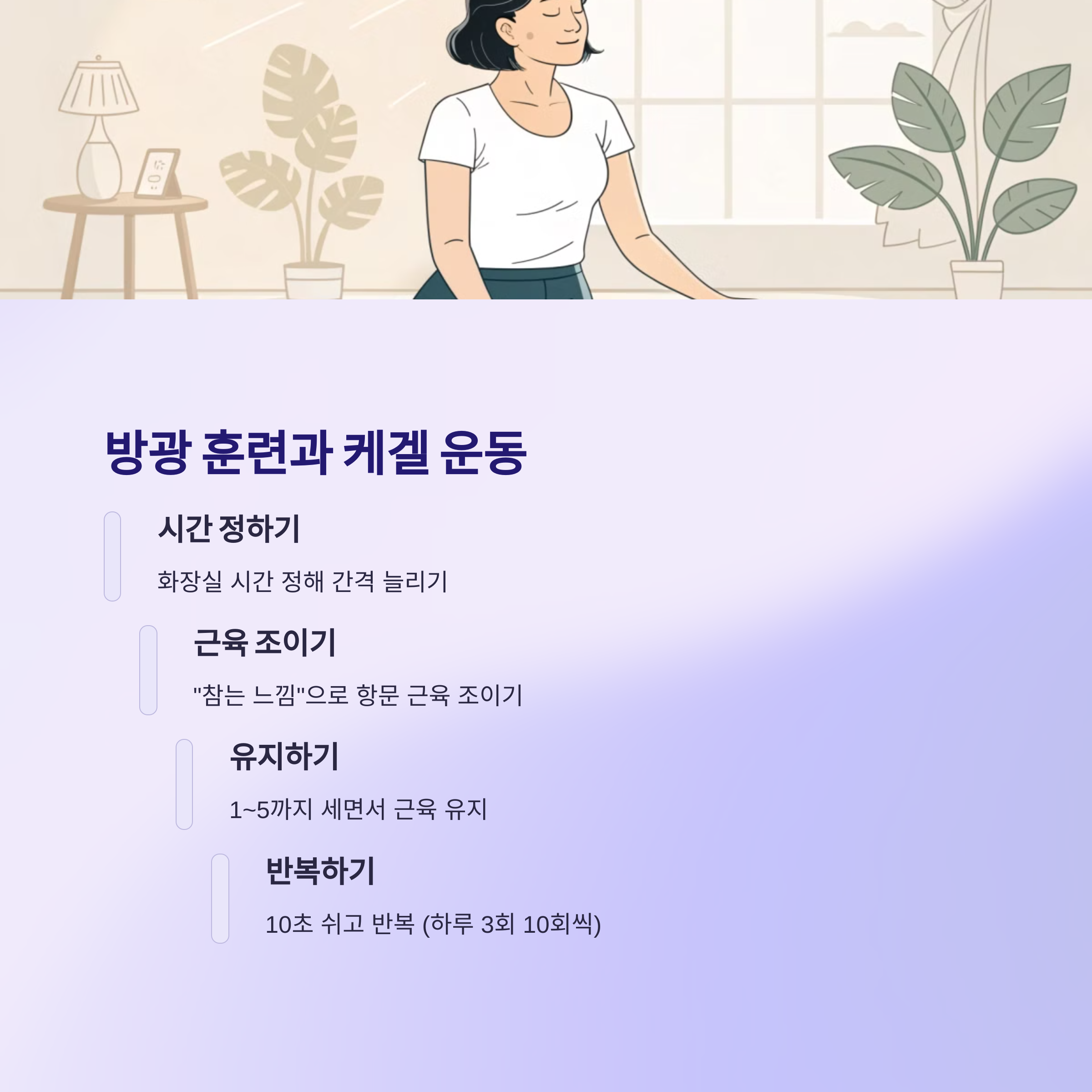 방광 훈련과 케겔 운동법