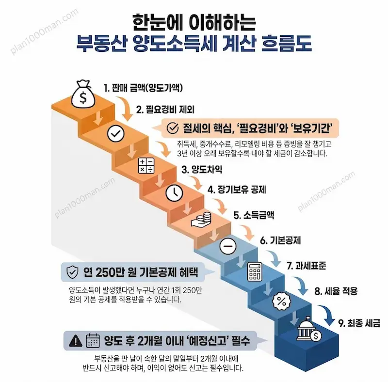 양도소득세 흐름도
