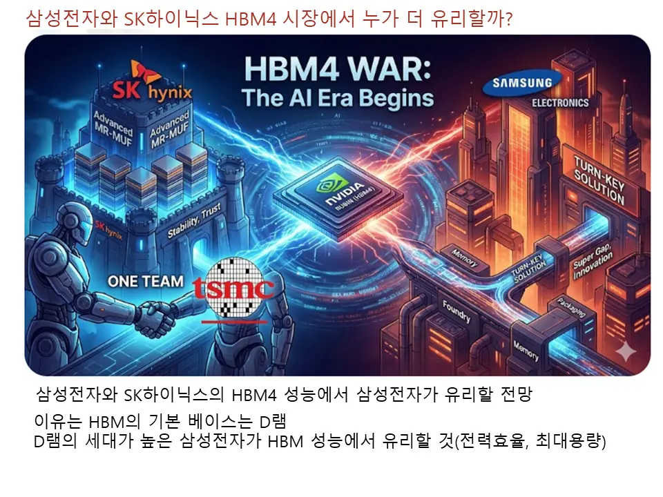 삼성전자와 SK하이닉스 HBM4 시장에서 누가 유리할까?