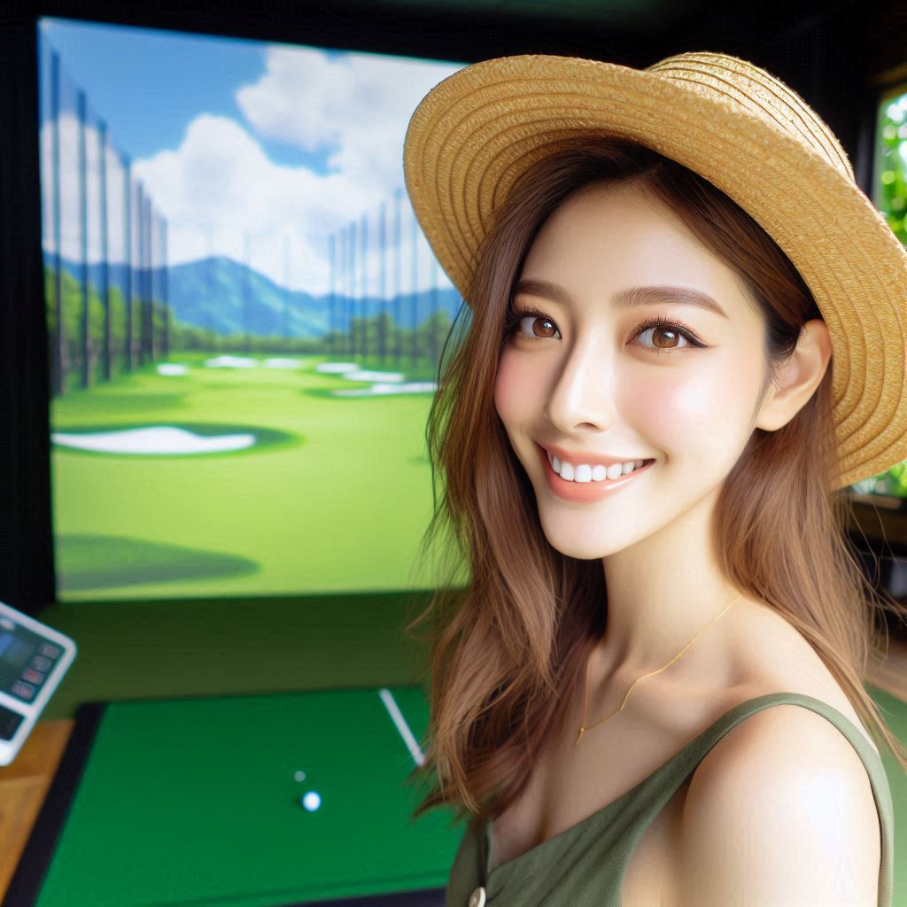 실내골프연습장 배경