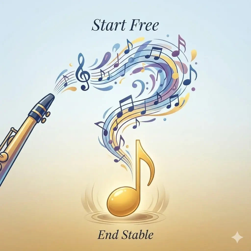 '솔'이나 '라'처럼 높은 음에서 시작해서 계단식으로 내려와 안정적인 '도'나 '미'로 끝맺는 패턴