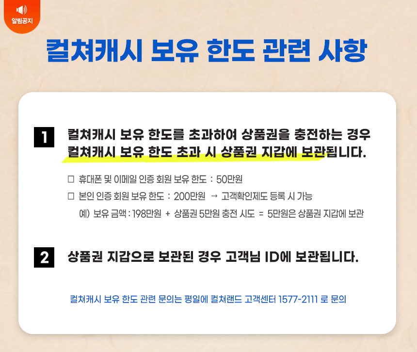 컬쳐랜드 상품권 및 정보콘텐츠 소액결제 ‘한도초과’ 대응과 안전한 이용법