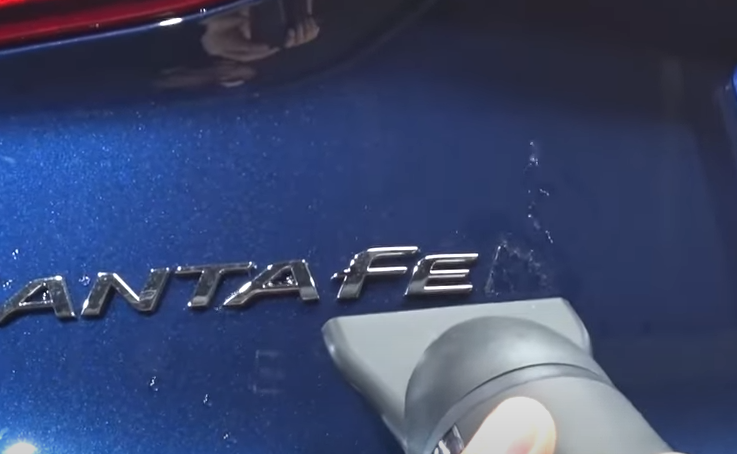 엠블럼제거-드라이기