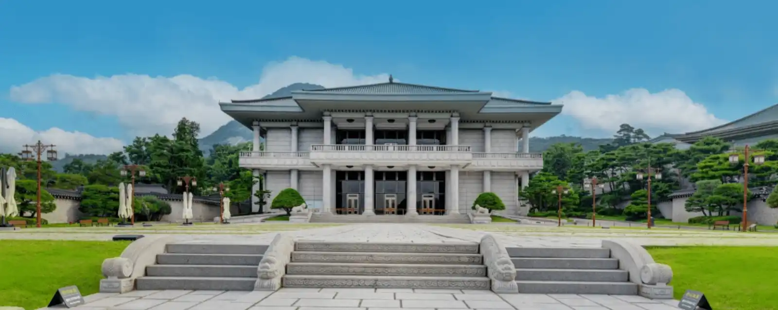 청와대 인근 주차장 모습