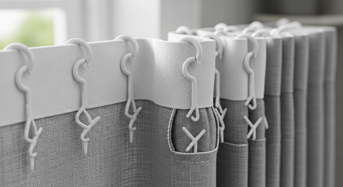 커튼 Hook tape top뜻