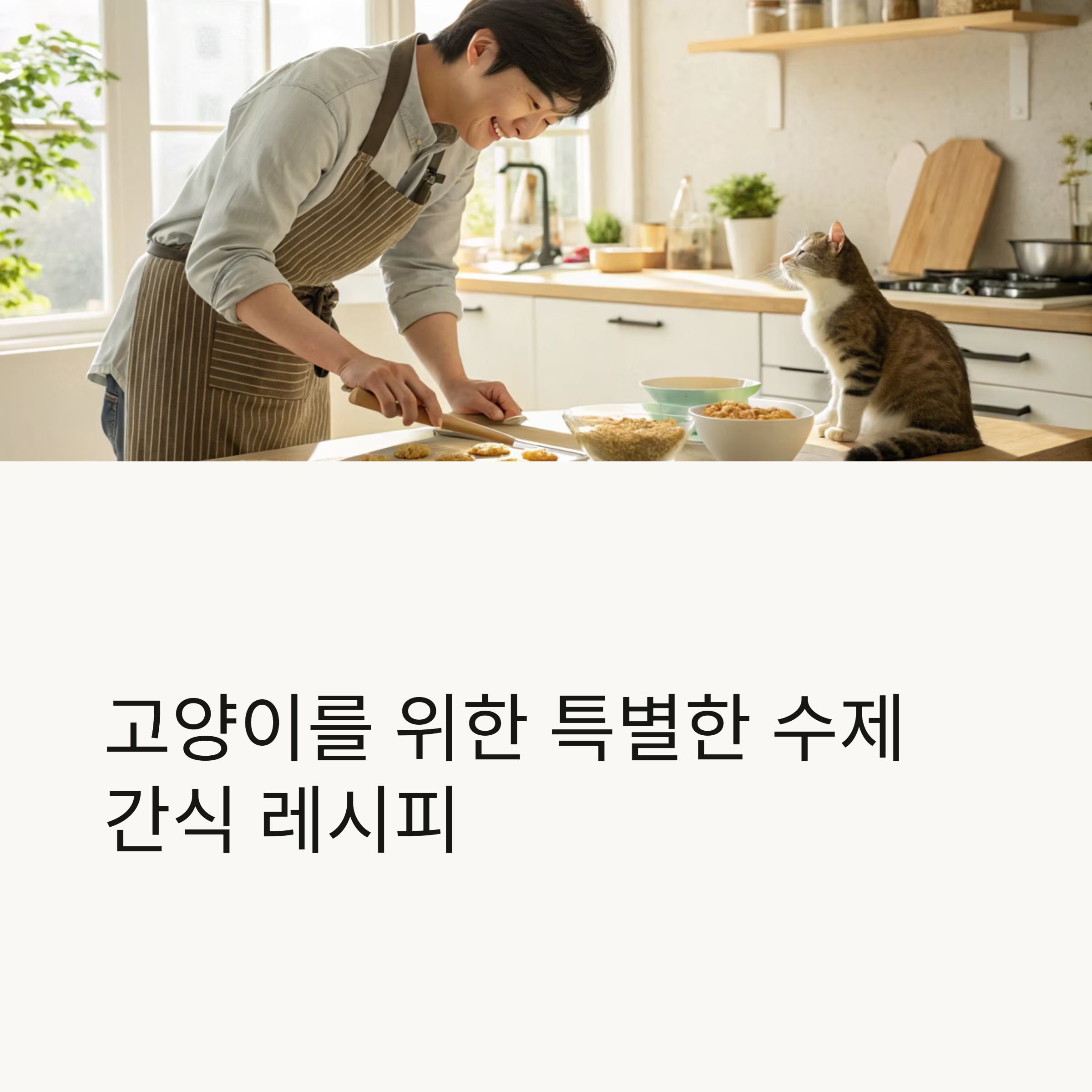 고양이를 위한 특별한 수제 간식 레시피
