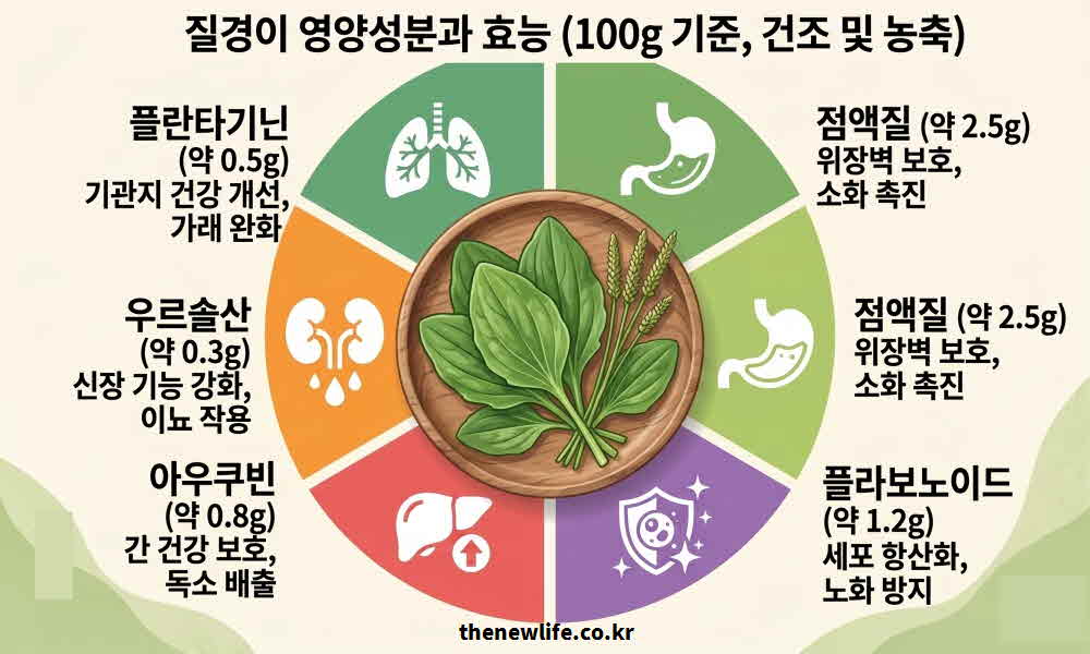질경이 효능 영양성분