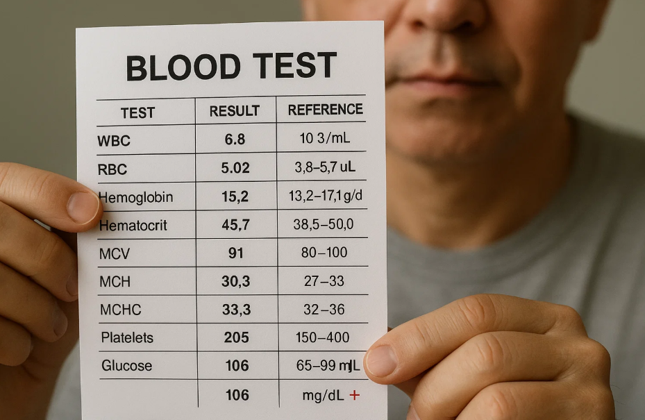 콜레스테롤 검사 사진