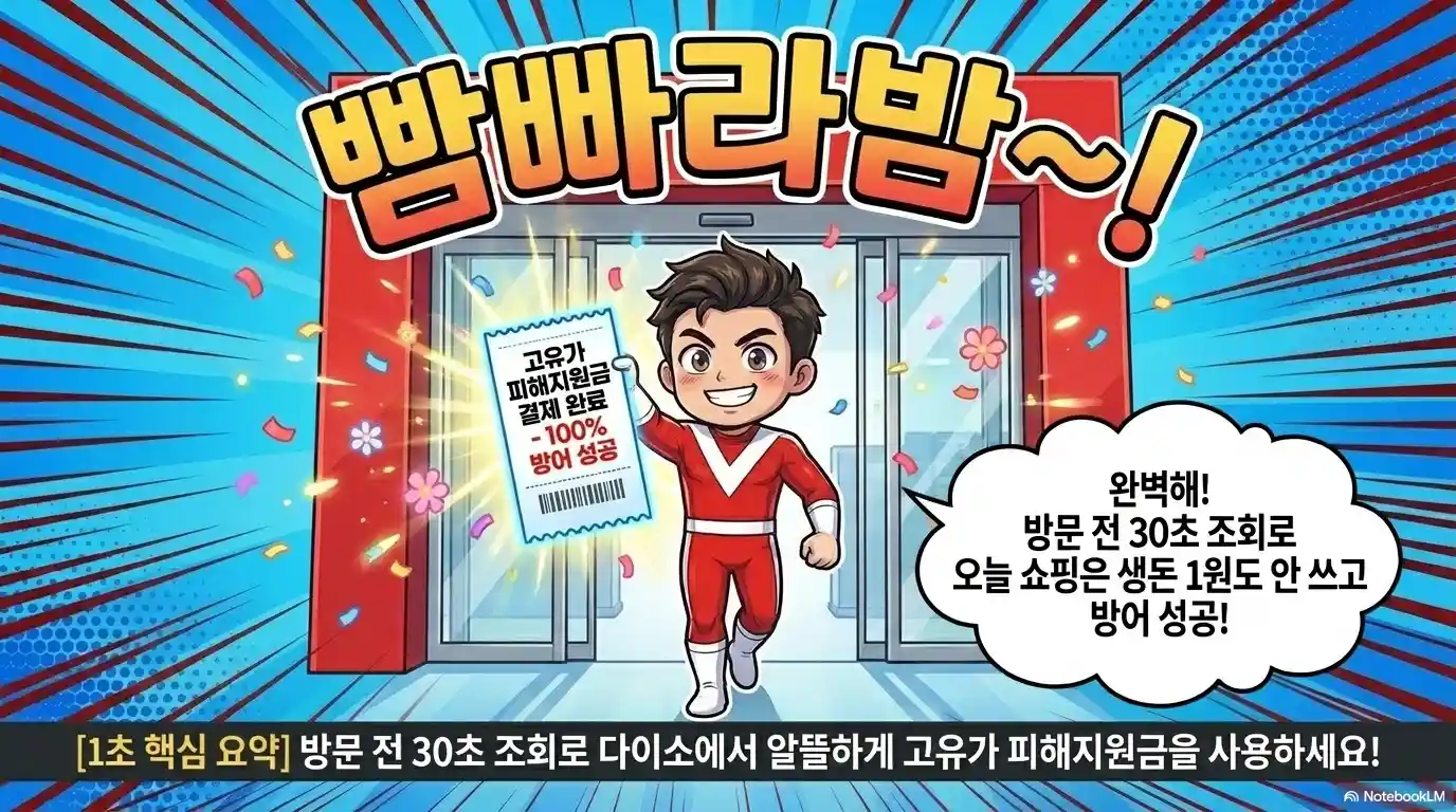고유가 피해지원금 다이소 사용처 확인 방법 정리