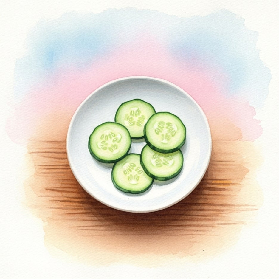 아이를 위해 정갈하게 준비된 순한 채소 반찬