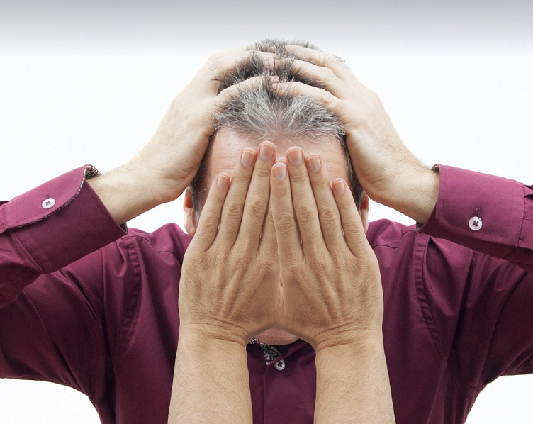 스트레스 받은 모습