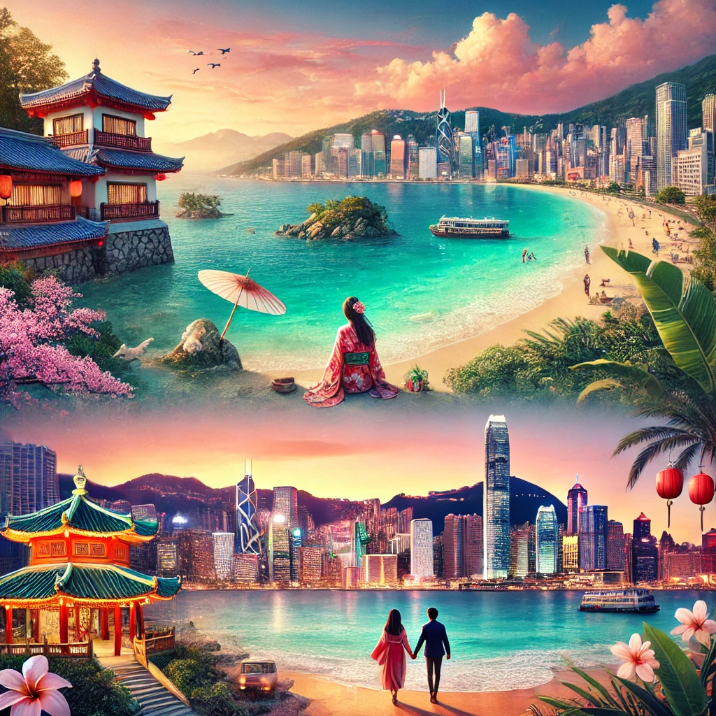 오키나와 다낭 홍콩 신혼여행지 이미지