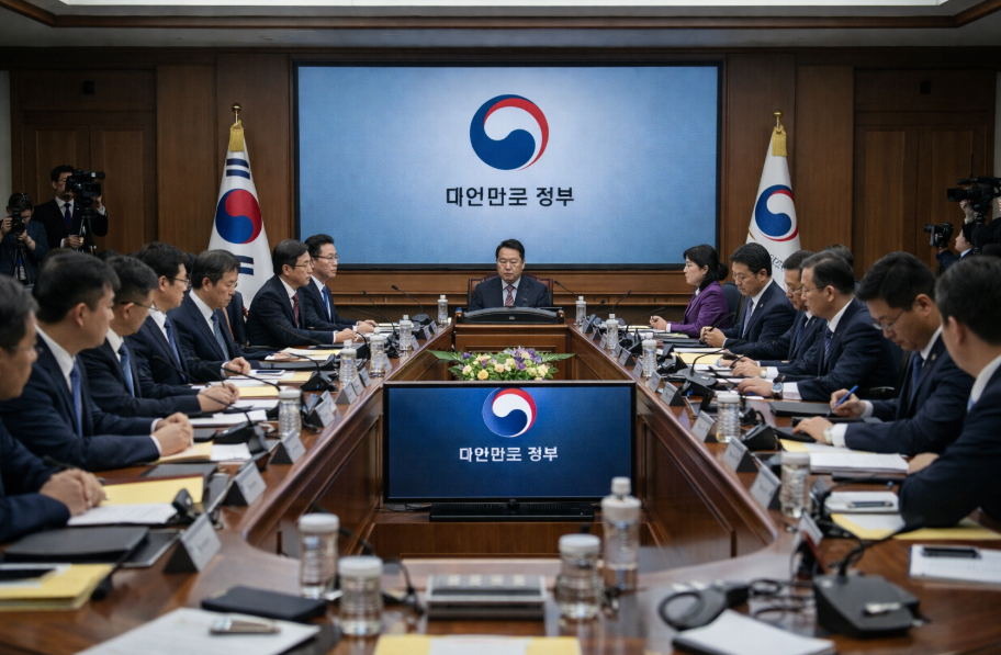 정부서울청사 비상경제장관회의 구윤철 부총리 소상공인 추경 지원 및 민생 대책 발표 모습