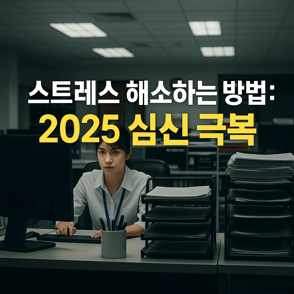 스트레스 해소하는 방법 매일 실천 가능한 2025 심신 극복