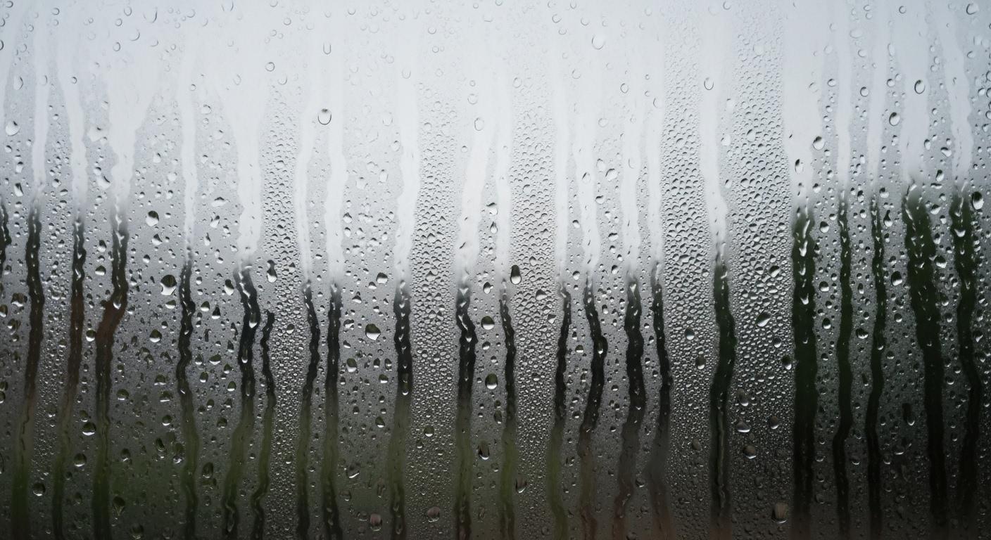 장마 습기 창문