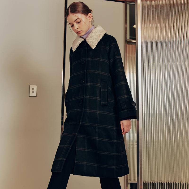 제로스트릿 프렌치 울 맥 코트