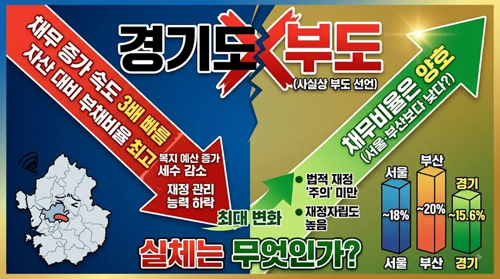 경기도 사실상 부도선언 이미지
