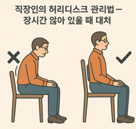 직장인의 허리디스크 관리법