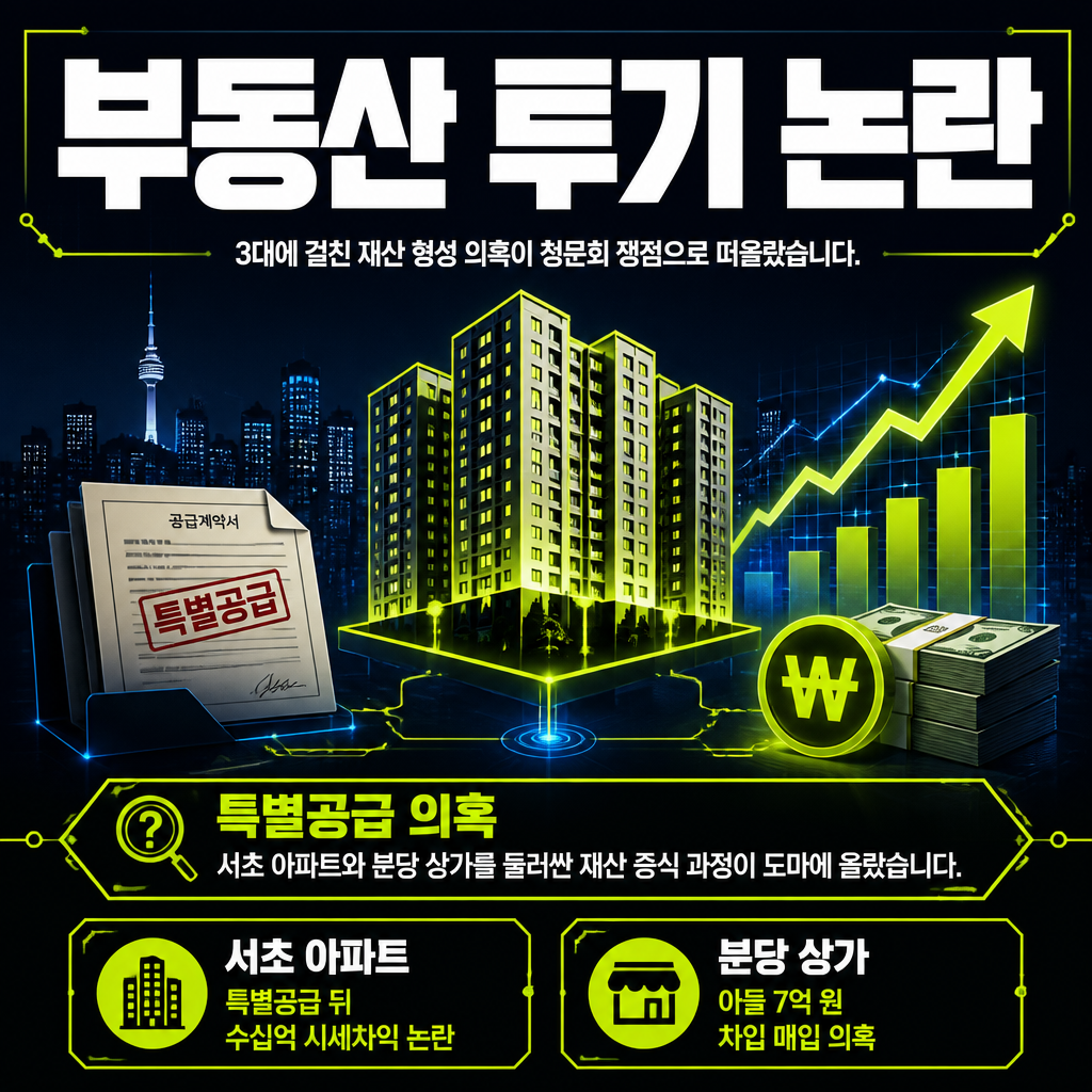 부동산 투기 논란