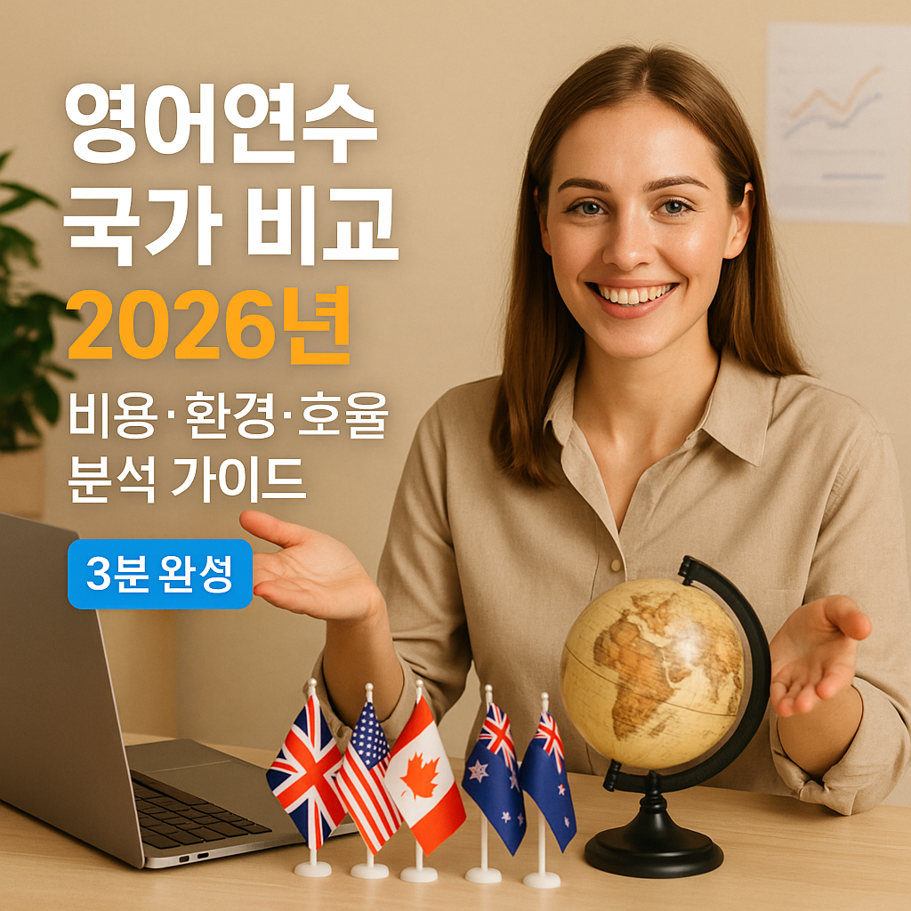 영어연수 국가 비교 2026년 비용·환경·효율 분석 가이드