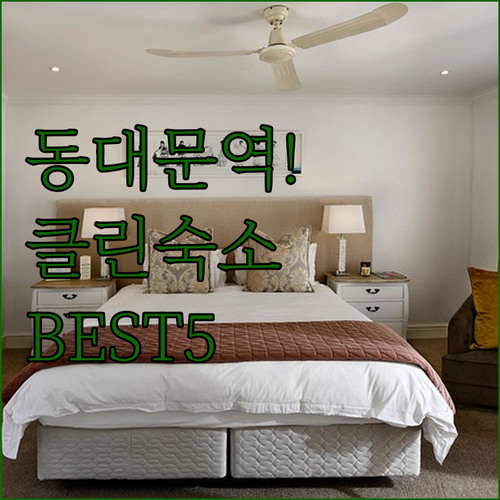 동대문역 근처 깨끗한 숙소 추천 리스..