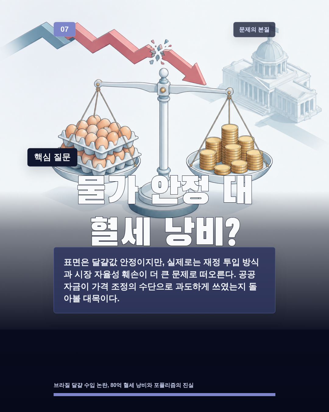 물가 안정 대 혈세 낭비?