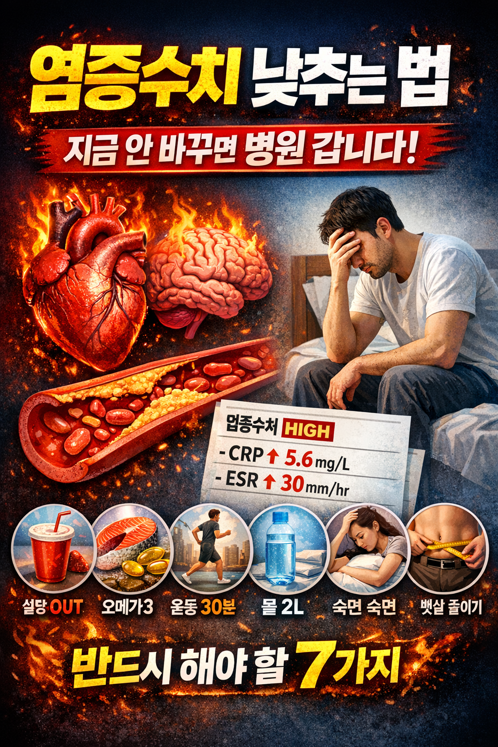 염증수치 낮추는법