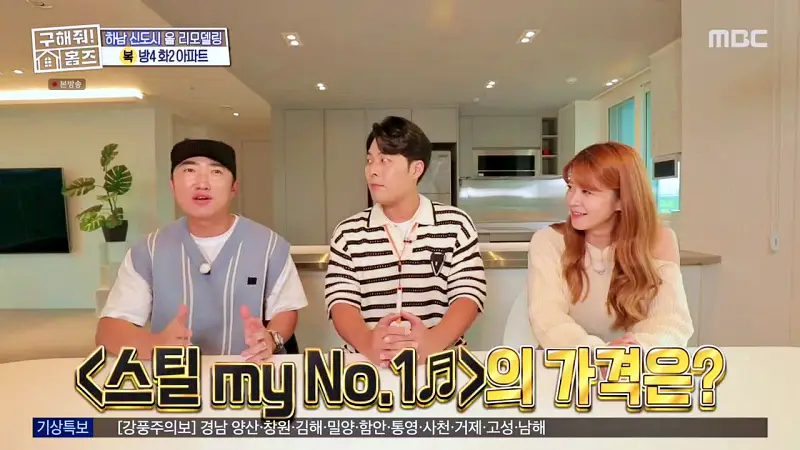 구해줘홈즈 장동민, 김승혜, 최준 김해준 하남시 선동 미사신도시 스틸 마이 넘버 원 아파트 매물 가격 및 구조 인테리어 리모델링 최종선택 소개 다시