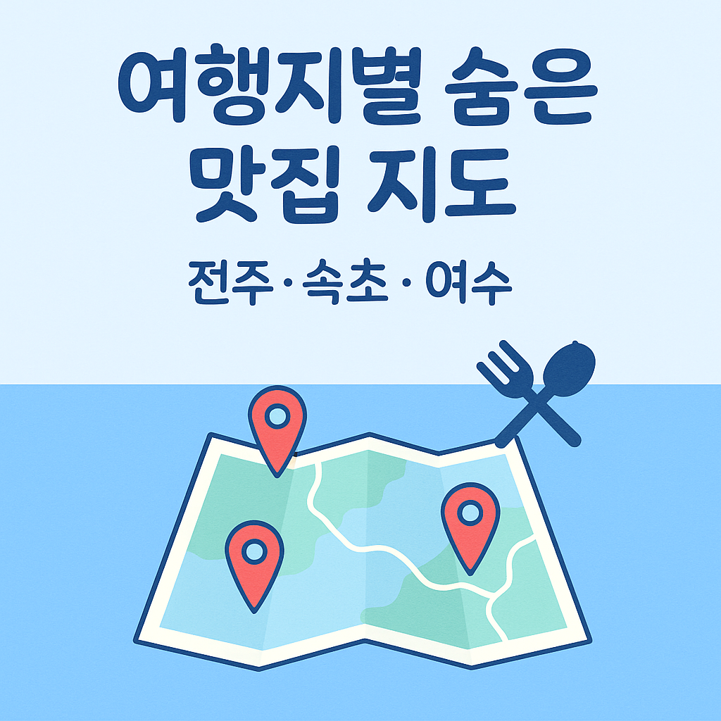 🗺️ 전주&middot;속초&middot;여수 숨은 맛집 지도 총정리