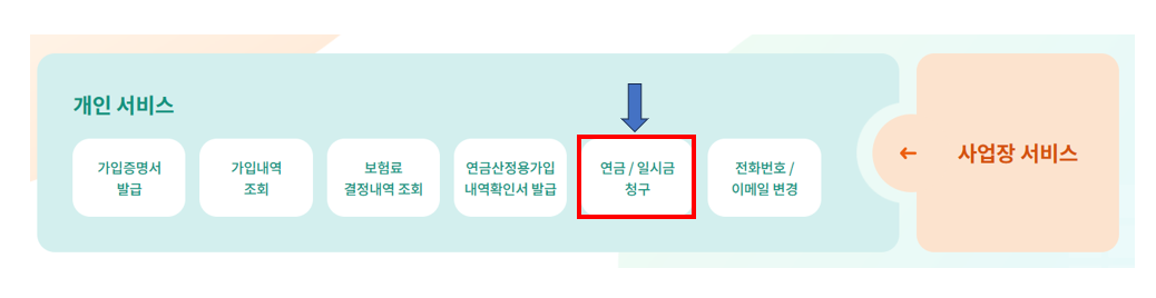 연금 일시급 청구