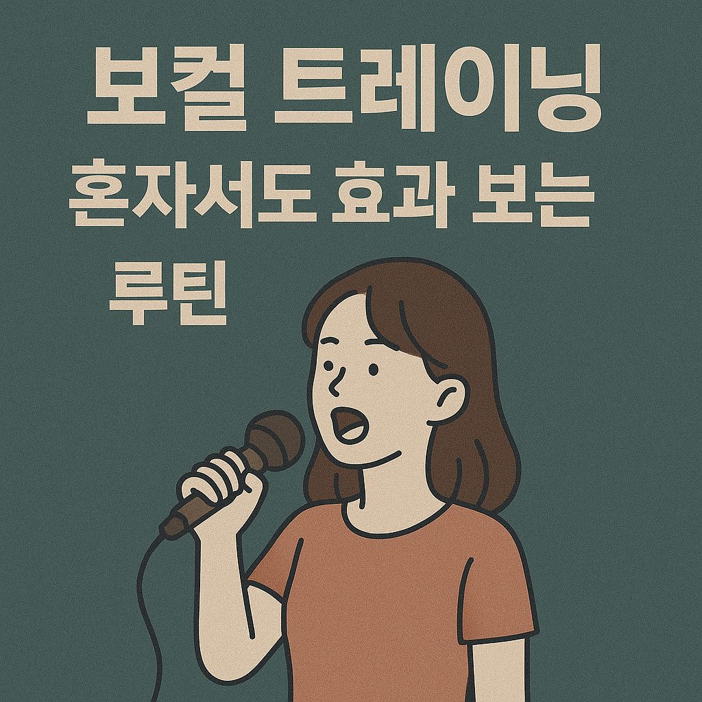 보컬 트레이닝, 혼자서도 효과 보는 루틴 관련 사진