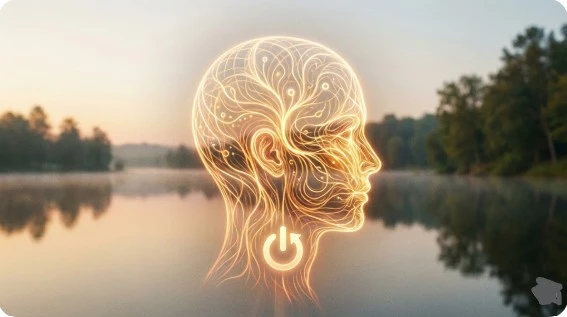 도파민 재부팅을 상징하는 따뜻한 감성 이미지