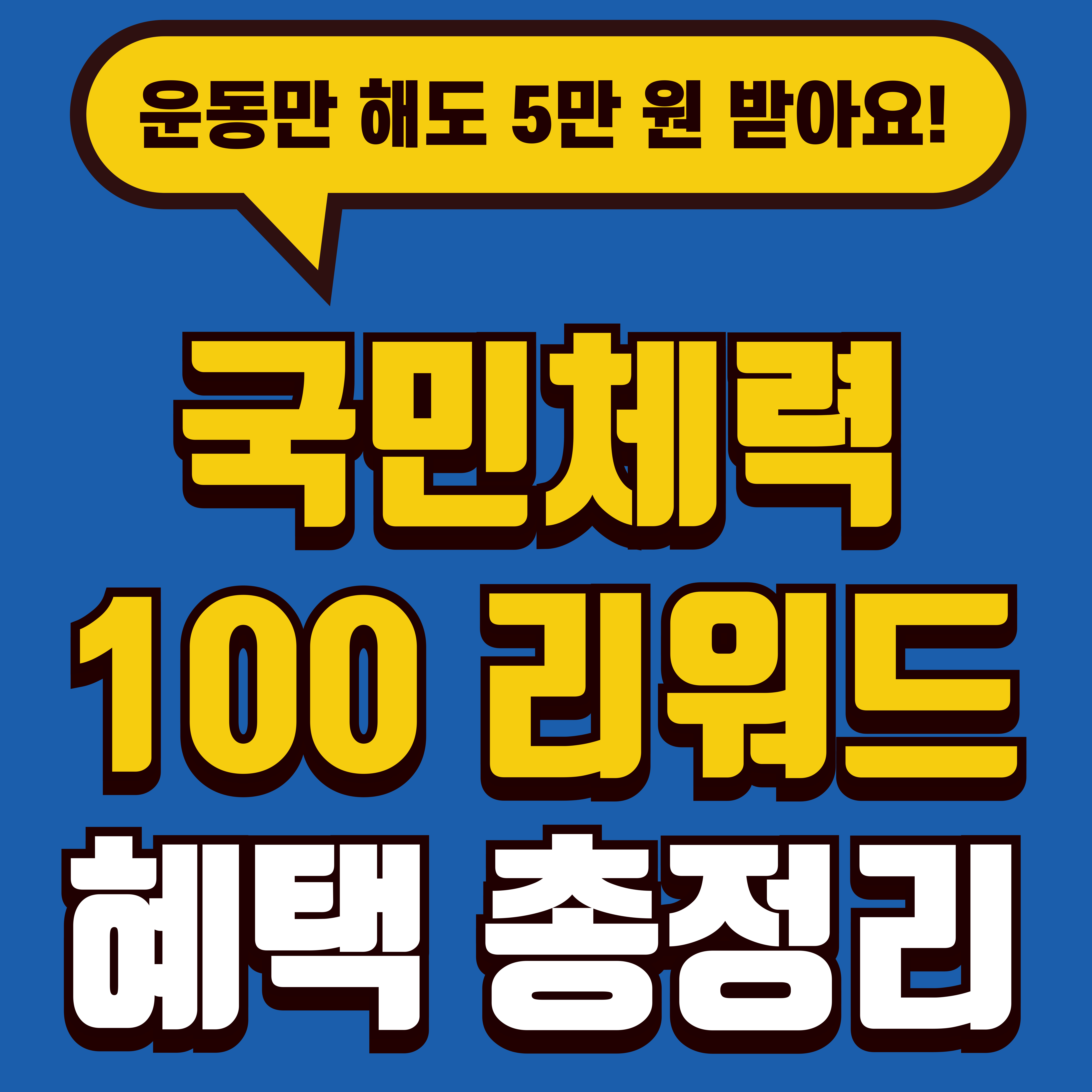 국민체력100 사용방법과 후기