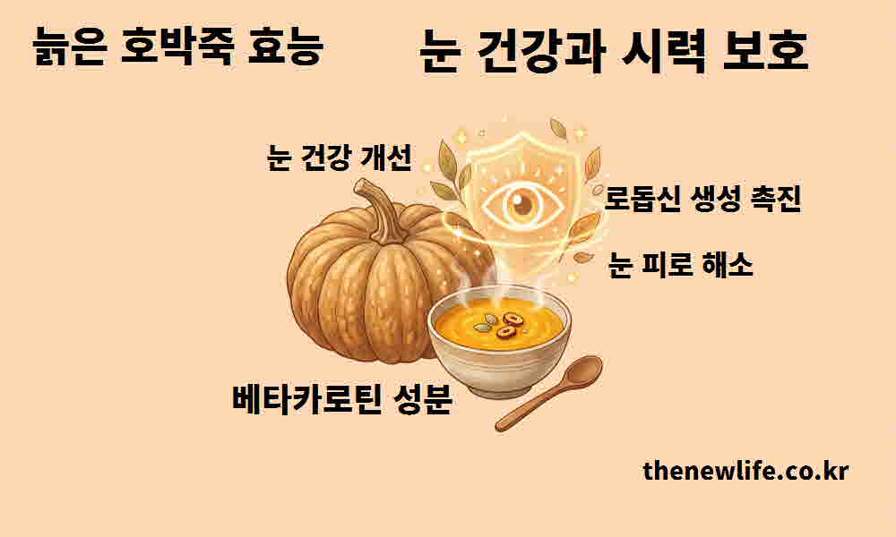 늙은 호박죽 효능 눈 건강 시력 보호