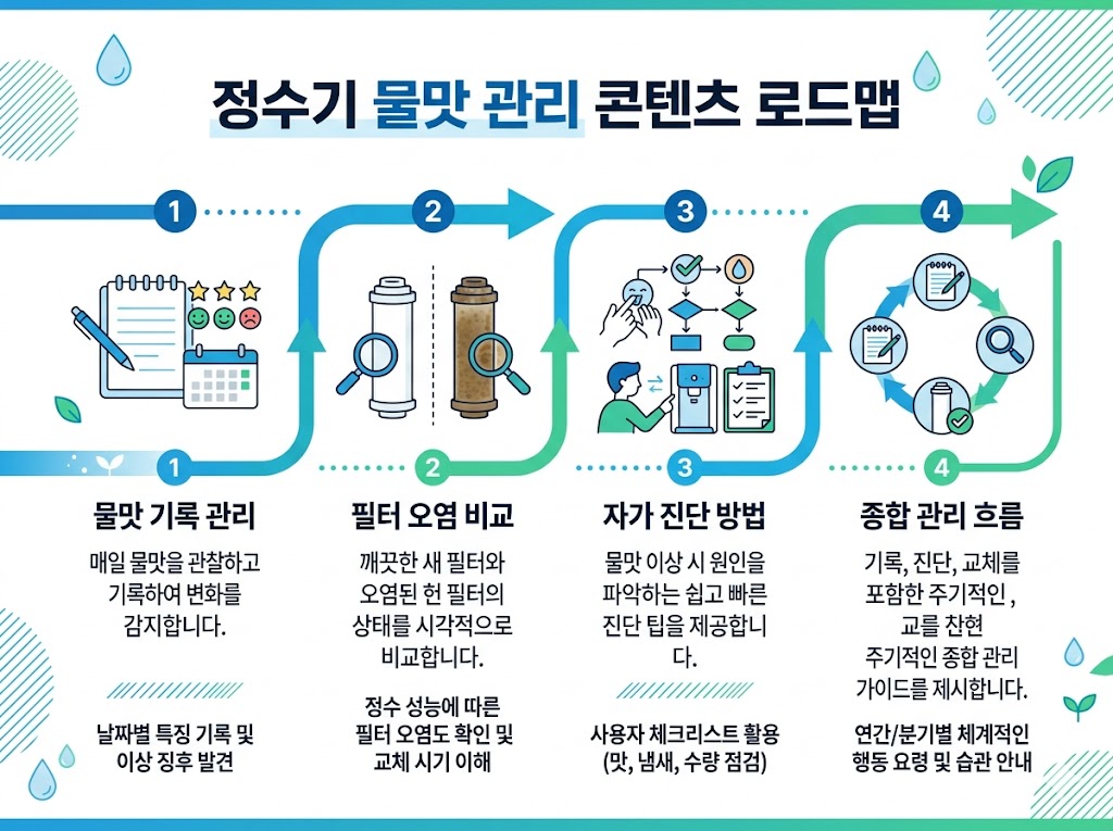 정수기 물맛 관리 방법 총정리 &mdash; 원인 파악부터 개선까지