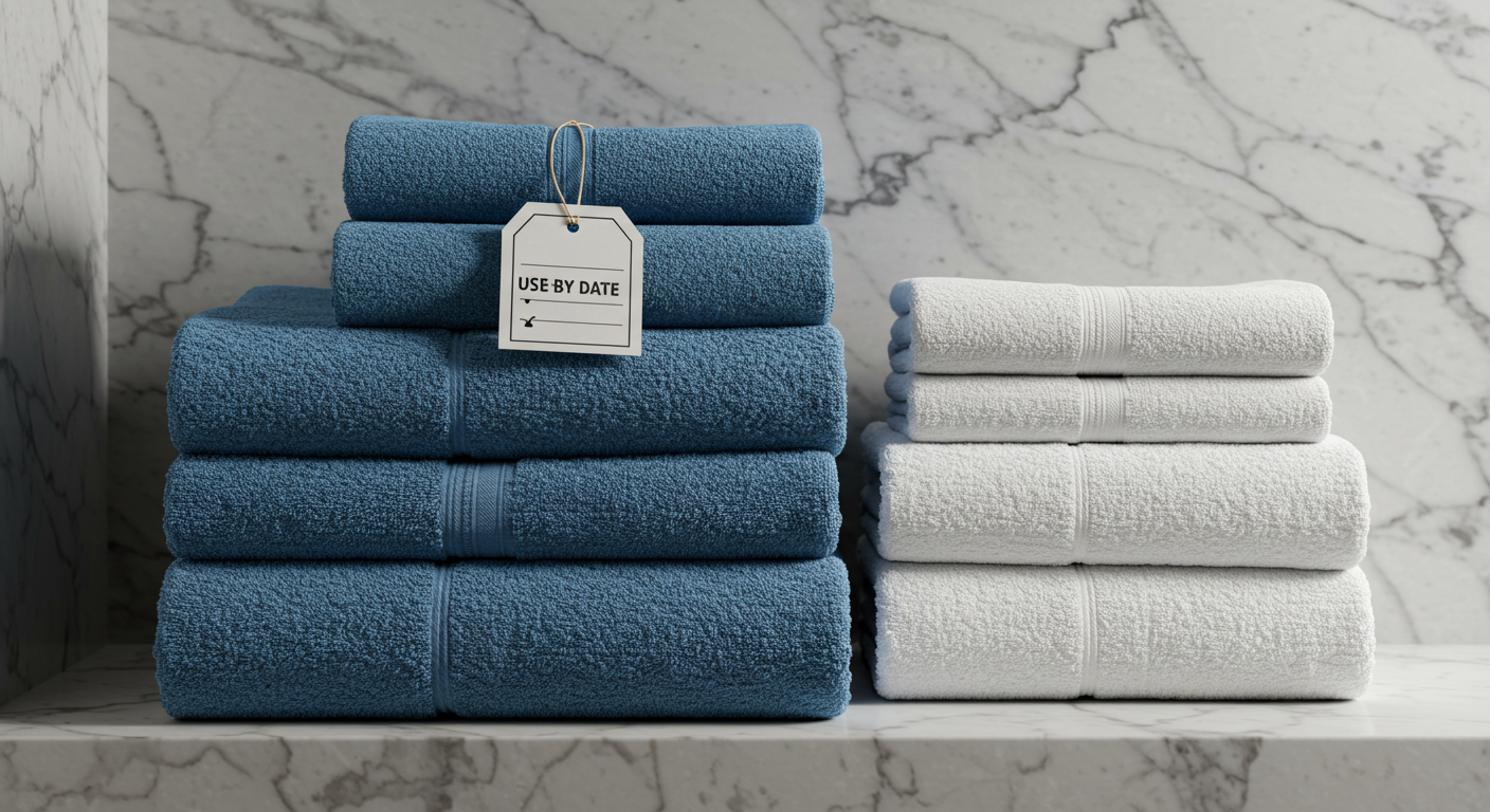 수건 교체 시기 사진