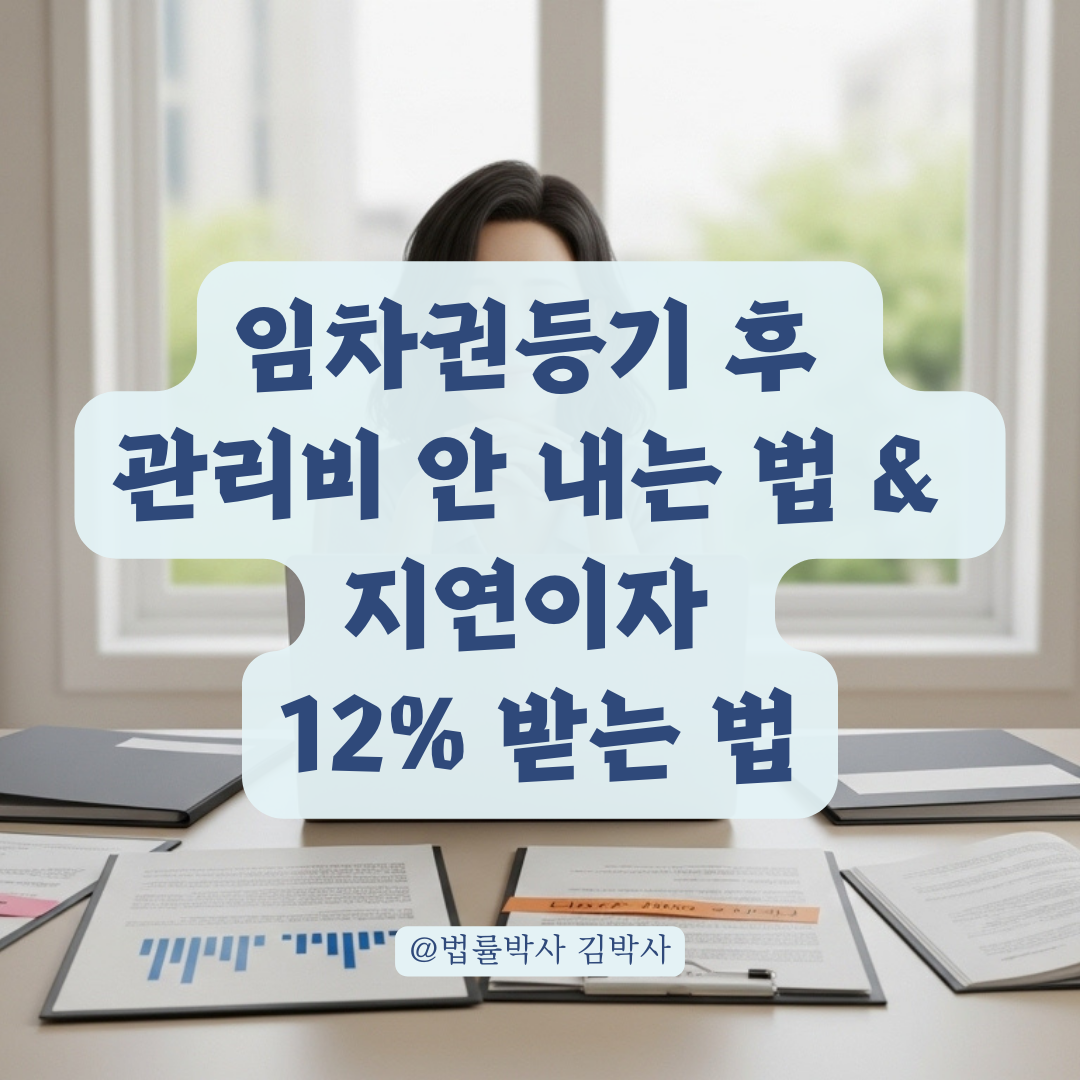 임차권등기 후 대납한 관리비와 지연손해금 지급명령 청구법 상세 가이드!