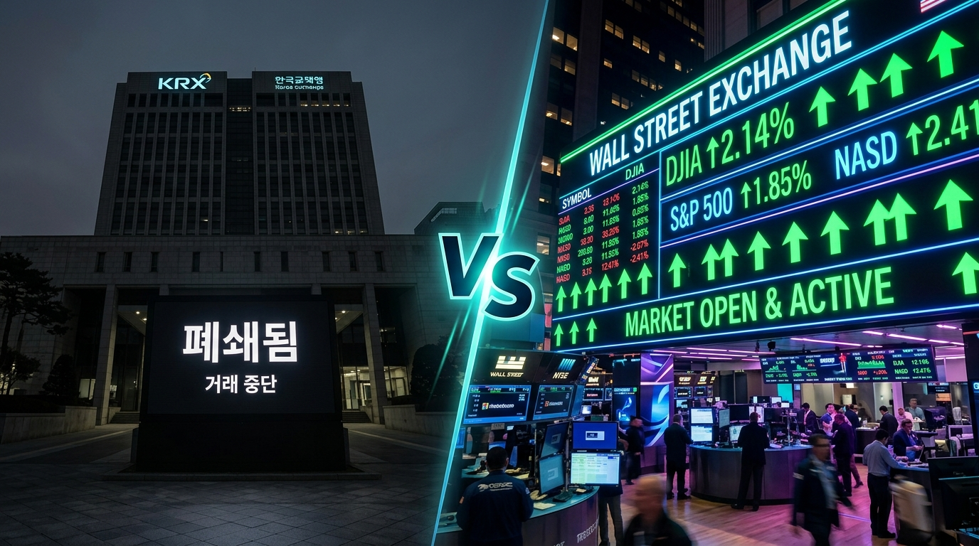 5월 1일 증시 휴장 미국주식 개장 비교표