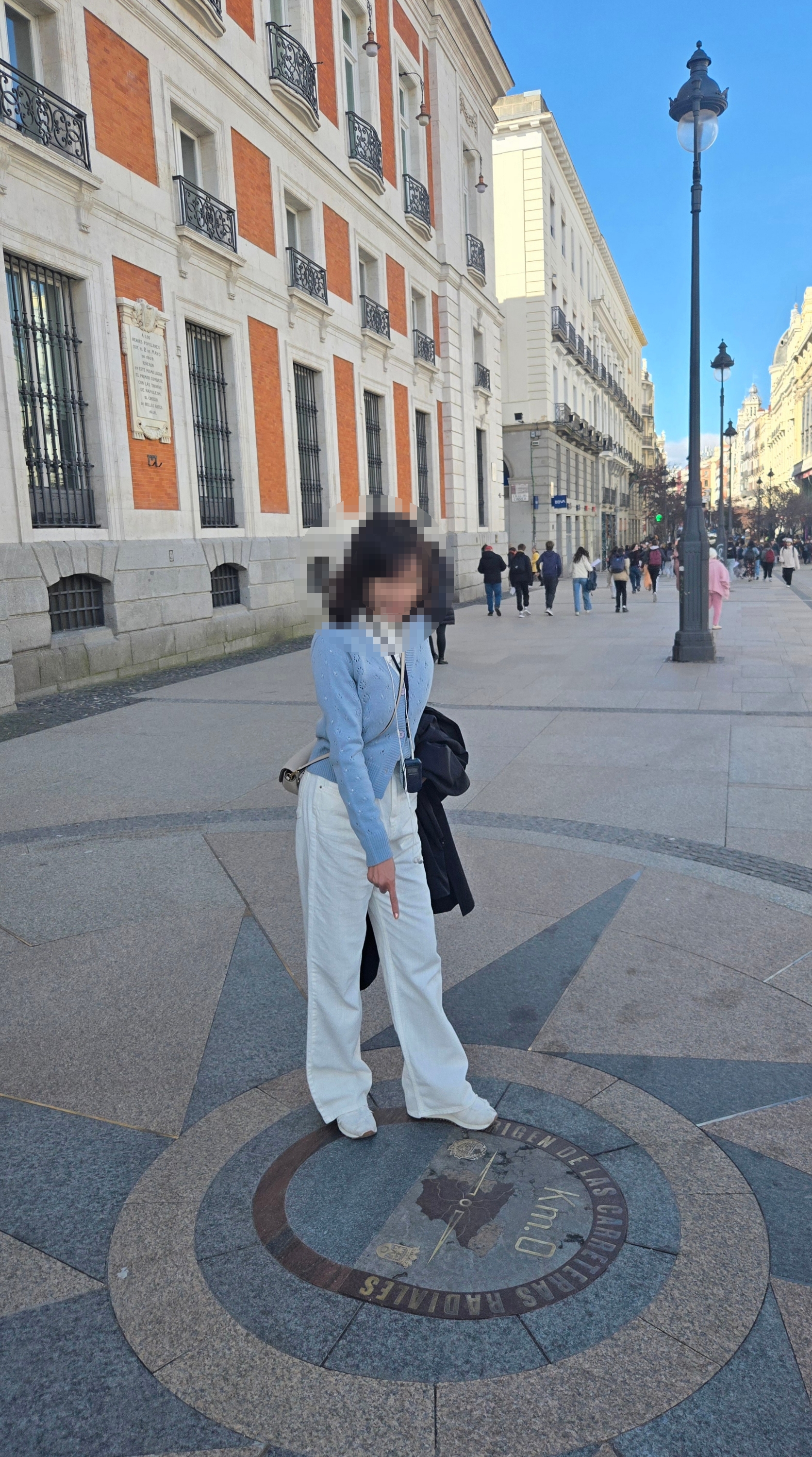 스페인 도로의 기준점인 0km 지점