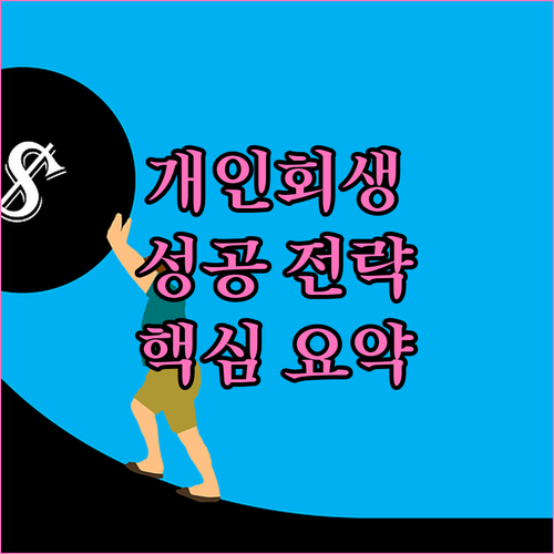 개인회생 성공 전략 소득 인정 범위 