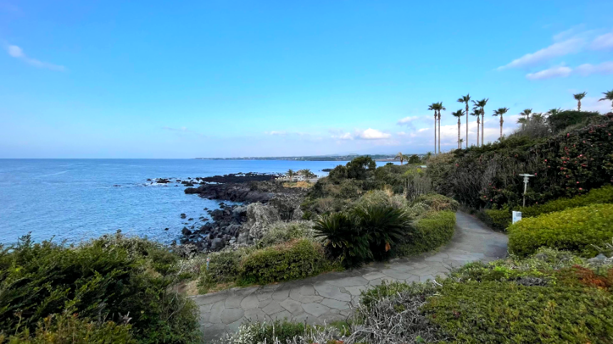 소노캄 제주 리조트 해변산책로