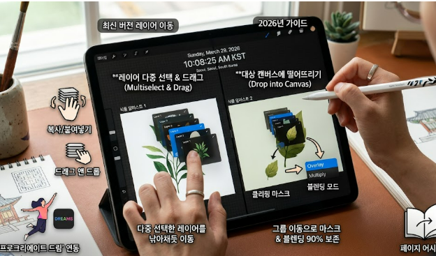 프로크리에이트 레이어 이동에 관한 이미지