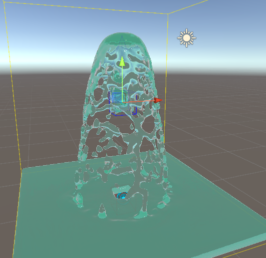 분수처럼 나오는 물